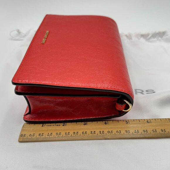 Michael Kors Jet Set Medium Flap Chain Leather Crossbody Burnt Sienna NWT - Picture 13 of 16